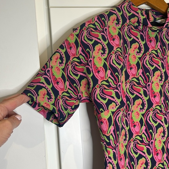 Zara Retro Print Vibrant Mini Dress Size S - Picture 10 of 16